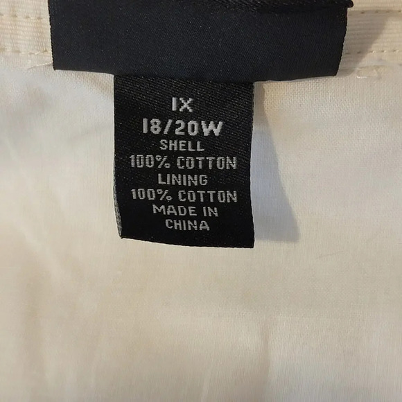 MAGGIE BARNES Womens Plus Fall Colorblock Cotton Canvas Jacket Size 1X Brown - Picture 10 of 12